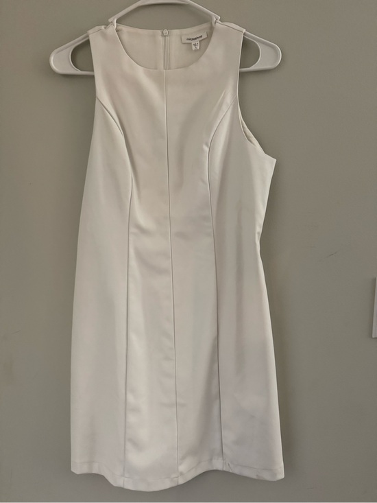 mittoshop Dresses & Skirts - mittoshop White Sleeveless faux leather Dress